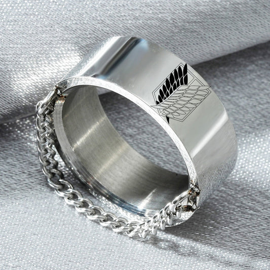 Attack on Titan Stainless Steel Ring Attack on Titan Merch