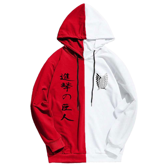Two-Color Hoodie Attack on Titan Merch