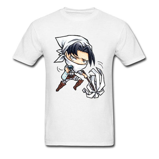 Levi Cleaning Shirt Attack on Titan Merch