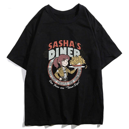 Sasha's Diner Shirt Attack on Titan Merch